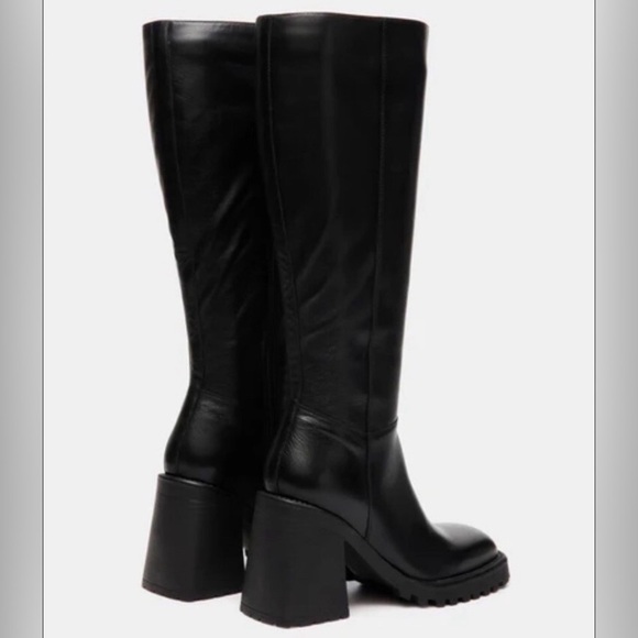 Steve Madden Women’s Violet Black Knee-High Tall Boots - Picture 4 of 14